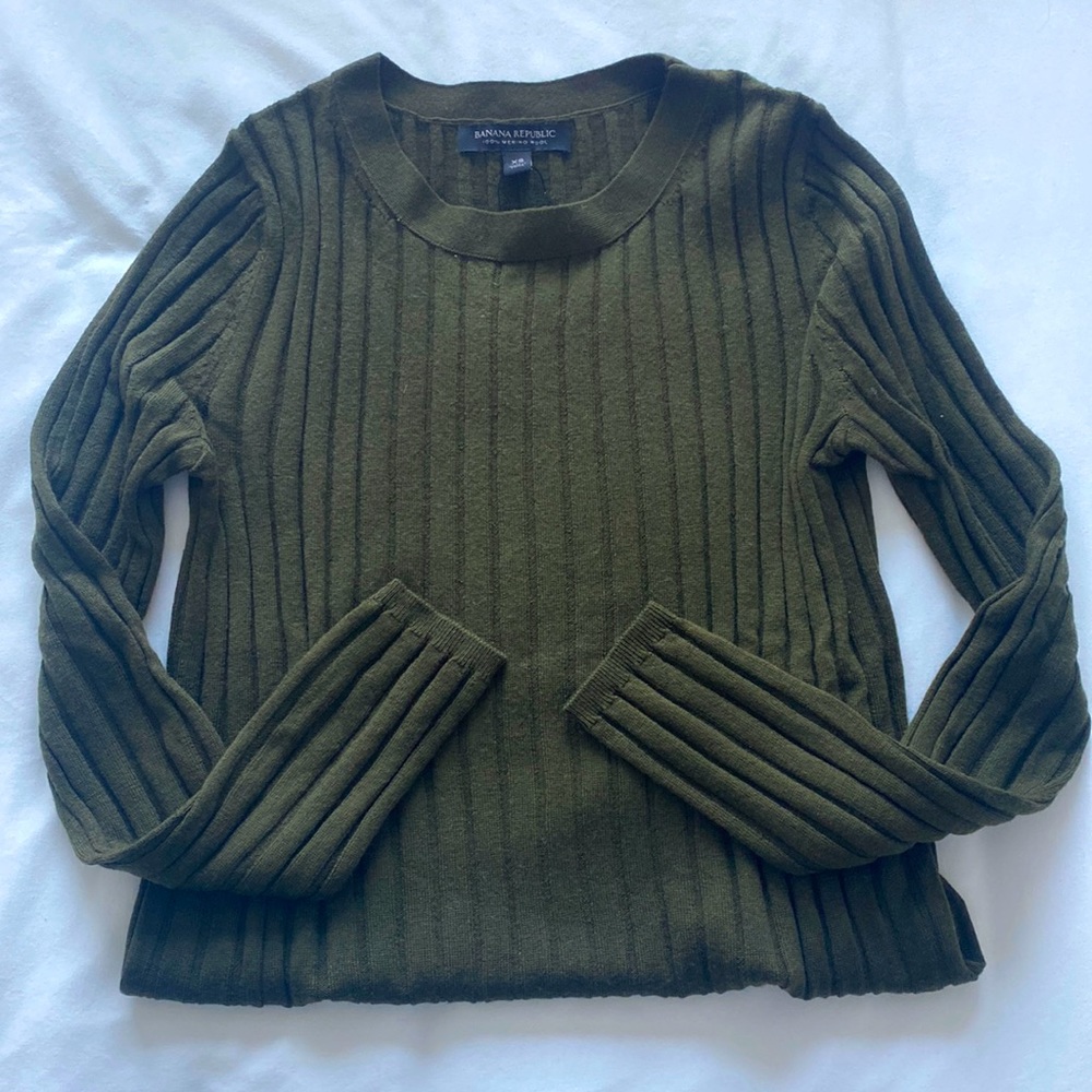 Banana Republic Merino Wool Ribbed Sweater